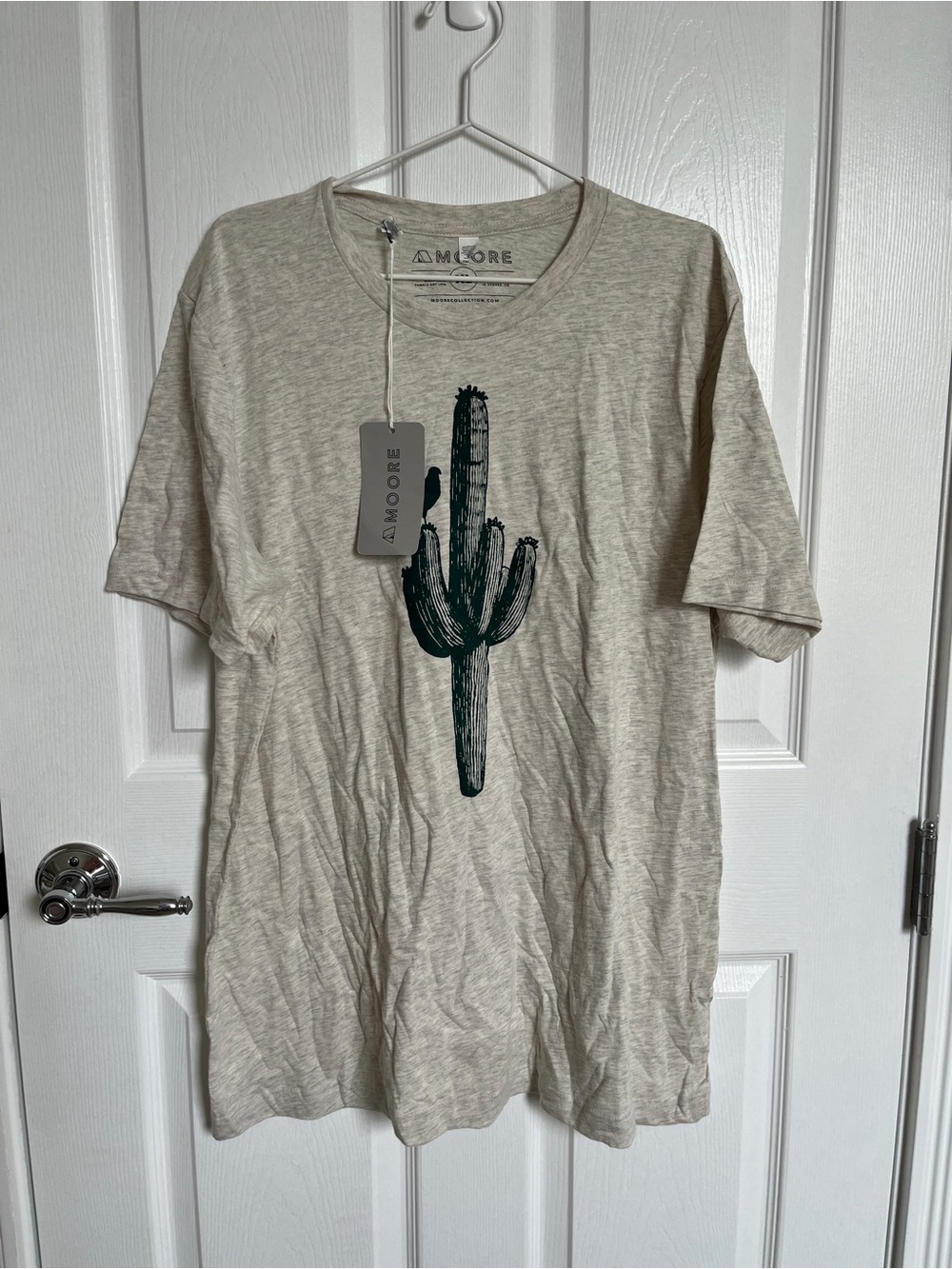 Cream Graphic Cactus T-Shirt